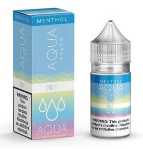 AQUA MENTHOL EJUICE SALTS - DROPS