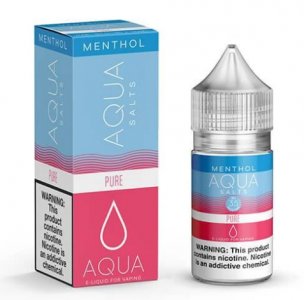 AQUA MENTHOL EJUICE SALTS - PURE