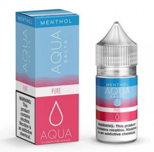 AQUA MENTHOL EJUICE SALTS - PURE