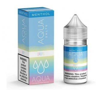 AQUA MENTHOL EJUICE SALTS - DROPS