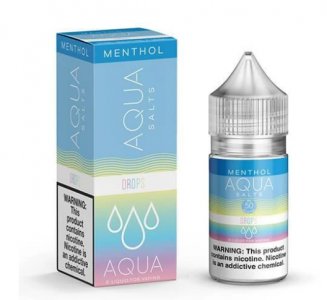 AQUA MENTHOL EJUICE SALTS - DROPS