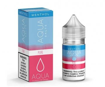 AQUA MENTHOL EJUICE SALTS - PURE