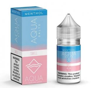 AQUA MENTHOL EJUICE SALTS - SWELL