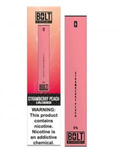BOLT - DISPOSABLE VAPE DEVICE - STRAWBERRY PEACH