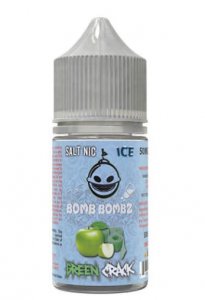 BOMB BOMBZ PREMIUM E-LIQUID SALTNIC SERIES - GREEN CRACK ICE