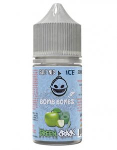 BOMB BOMBZ PREMIUM E-LIQUID SALTNIC SERIES - GREEN CRACK ICE