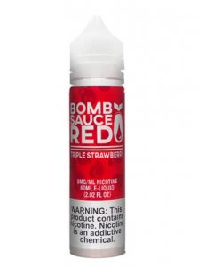 BOMB SAUCE E-LIQUID RED - TRIPLE STRAWBERRY