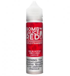 BOMB SAUCE E-LIQUID RED - TRIPLE STRAWBERRY