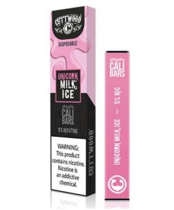 CALI BARS X CUTTWOOD - DISPOSABLE VAPE DEVICE - UNICORN MILK ICE