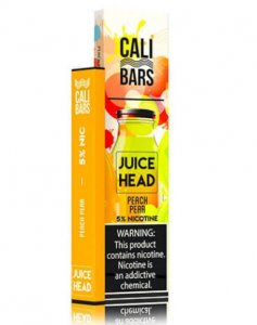 CALI BARS X JUICE HEAD - DISPOSABLE VAPE DEVICE - PEACH PEAR