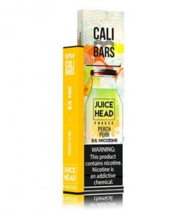 CALI BARS X JUICE HEAD - DISPOSABLE VAPE DEVICE - PEACH PEAR FREEZE