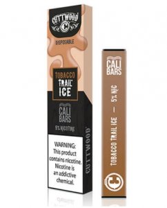 CALI BARS X CUTTWOOD - DISPOSABLE VAPE DEVICE - TOBACCO TRAIL ICE