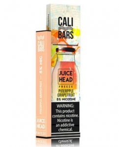 CALI BARS X JUICE HEAD - DISPOSABLE VAPE DEVICE - PINEAPPLE GRAPEFRUIT FREEZE