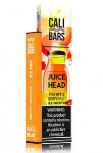 CALI BARS X JUICE HEAD - DISPOSABLE VAPE DEVICE - PINEAPPLE GRAPEFRUIT