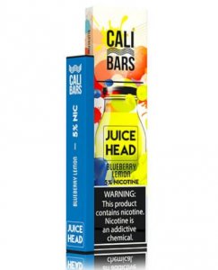 CALI BARS X JUICE HEAD - DISPOSABLE VAPE DEVICE - BLUEBERRY LEMON