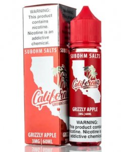CALIFORNIA GROWN E-LIQUIDS - GRIZZLY APPLE