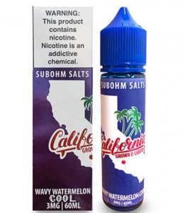 CALIFORNIA GROWN E-LIQUIDS COOL SERIES - WAVY WATERMELON COOL