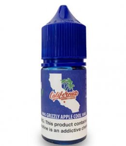 CALIFORNIA GROWN E-LIQUIDS COOL SERIES SALTS - GRIZZLY APPLE COOL