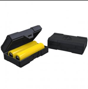 CHUBBY GORILLA VAPING PRODUCTS - DUAL TRANSPARENT BATTERY CASE - BLACK