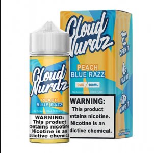 CLOUD NURDZ EJUICE - PEACH BLUE RAZZ