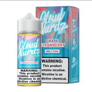 CLOUD NURDZ EJUICE - GRAPE STRAWBERRY ICED