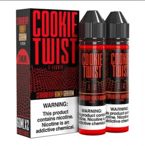 COOKIE TWIST E-LIQUIDS - STRAWBERRY HONEY GRAHAM