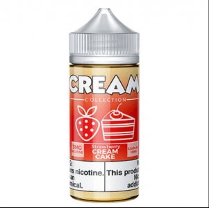 CREAM COLLECTION BY VAPE 100 - STRAWBERRY CREAM CAKE