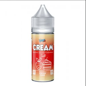 CREAM COLLECTION BY VAPE 100 SALTS - STRAWBERRY CREAM CAKE