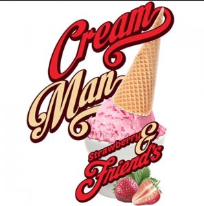 CREAM MAN E-JUICE - STRAWBERRY AND FRIENDS
