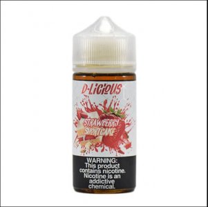 D-LICIOUS E-LIQUIDS - STRAWBERRY SHORTCAKE