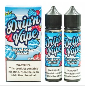 DRIP N VAPE - BLUE RAZZ SLUSH ELIQUID