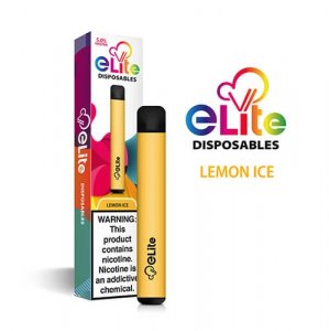 ELITE DISPOSABLES - DISPOSABLE VAPE PEN - LEMON ICE
