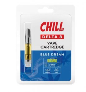Chill Plus Delta-8 Vape Cartridge - Blue Dream - 900mg (1ml)