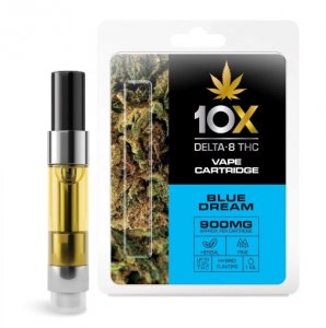 10X Delta-8 THC - Blue Dream Vape Cartridge - 900mg (1ml)