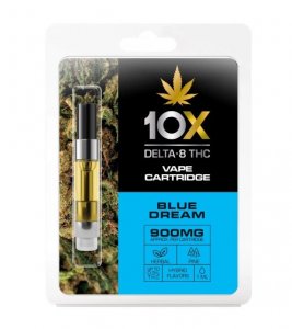 10X Delta-8 THC - Blue Dream Vape Cartridge - 900mg (1ml)
