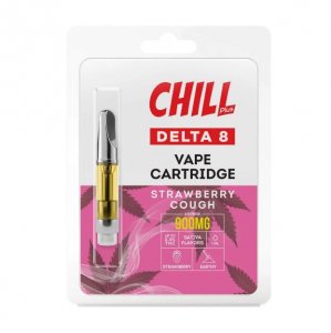 Chill Plus Delta-8 Vape Cartridge - Strawberry Cough - 900mg (1ml)