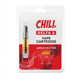 Chill Plus Delta-8 Vape Cartridge - Apple Fritter - 900mg (1ml)