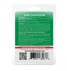 Chill Plus Delta-8 Vape Cartridge - Banana Kush - 900mg (1ml)