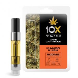 10X Delta-8 THC - Mango Kush Vape Cartridge - 900mg (1ml)