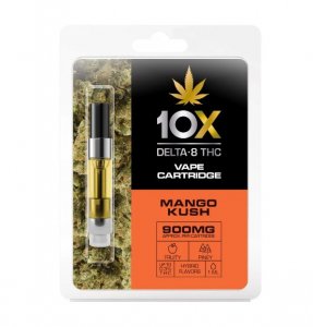 10X Delta-8 THC - Mango Kush Vape Cartridge - 900mg (1ml)