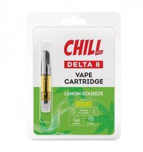 Chill Plus Delta-8 Vape Cartridge - Lemon Squeeze - 900mg (1ml)