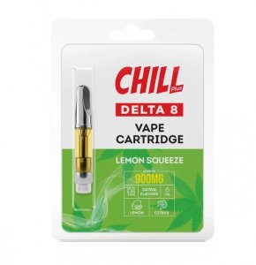 Chill Plus Delta-8 Vape Cartridge - Lemon Squeeze - 900mg (1ml)