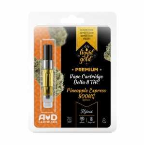 Liquid Gold Delta-8 THC Vape Cartridge - Pineapple Express - 900mg