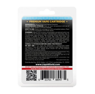 Liquid Gold Delta-8 THC Vape Cartridge - Blue Dream - 900mg