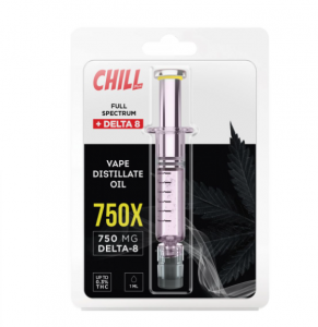 Chill Plus Delta-8 Vape Distillate Oil Concentrate Syringe - 750X