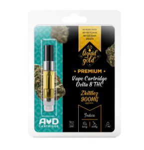 Liquid Gold Delta-8 THC Vape Cartridge - Zkittlez - 900mg