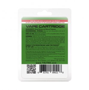 10X Delta-8 THC - Green Crack Vape Cartridge - 900mg