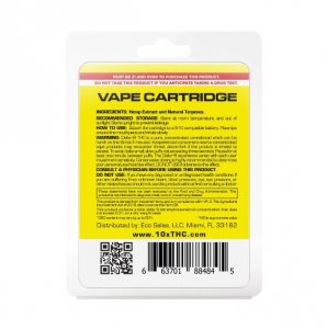 10X Delta-8 THC - Sour Disel Vape Cartridge - 900mg