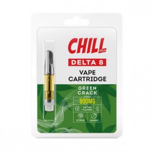 Chill Plus Delta-8 Vape Cartridge - Green Crack - 900mg