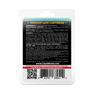 Liquid Gold Delta-8 THC Vape Cartridge - Zkittlez - 900mg